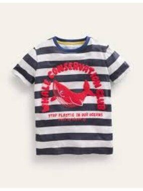 Mini Boden Whale Club T-shirt, Size 9/10
